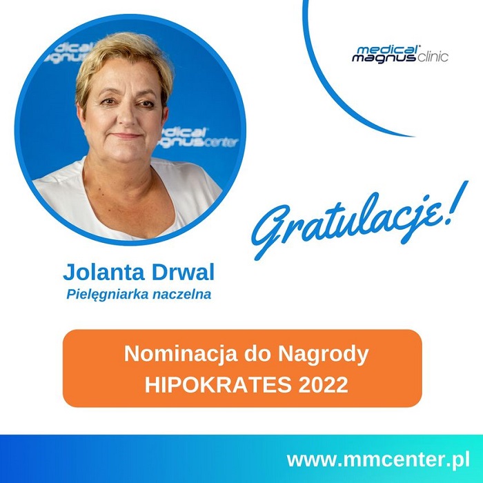 Jolanta Drwal - nominacja do Nagrody HIPOKRTAES 2022 r.